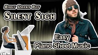 Silent Sigh (Badly Drawn Boy) Easy Piano Sheet Music (Arranged by Jennifer Eklund)