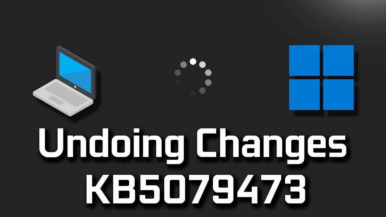 KB5079473 Update Error Something Didn't Go As Planned No Need To Worry Undoing Changes FIX