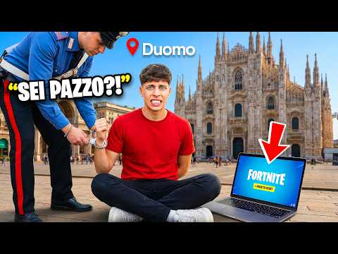 I PLAYED FORTNITE IN MILAN'S DUOMO AND...