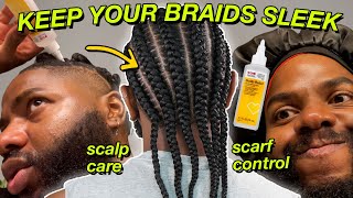 HOW I KEEP MY BRAIDS FRIZZ FREE (EVEN AT THE GYM) + SCALP CARE!