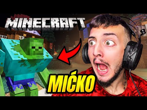 MIĆKO PREZIVLJAVA OD ZOMBIJA U MINECRAFTU #1