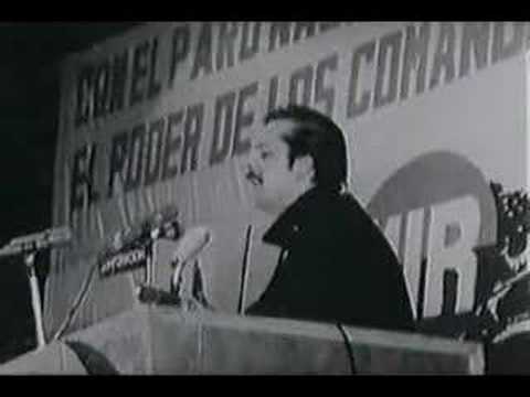 Miguel Enríquez "Halk iktidarı" konuşması ve Pablo Milanés’in Miguel için yazmış olduğu şarkı