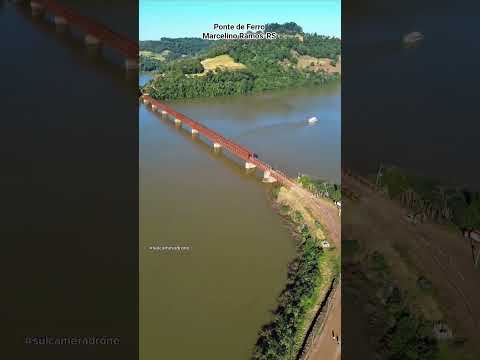 Ponte de ferro em Marcelino Ramos-RS #pontedeferro #riouruguay #mariafumaça #marcelinoramos #sul