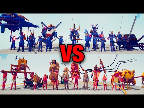 DYNASTY TEAM vs EGYPT TEAM | TABS - Totally Accurate Battle Simulator