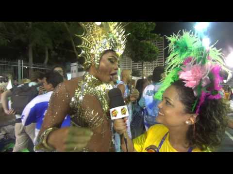 Cobertura Carnaval 2017 Desfile das Campeãs: Entrevista Bianca Monteiro Rainha de Bateria Portela