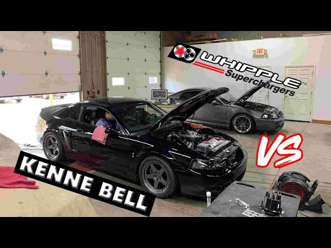 Terminator Cobra Blower Comparison. Dyno Video of Kenne Bell 2.6 vs Whipple 2.9