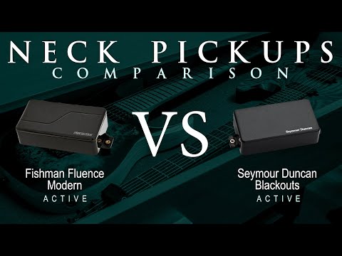Fishman FLUENCE MODERN (alnico) vs Seymour Duncan BLACKOUTS - Active Neck Pickup Guitar Comparison