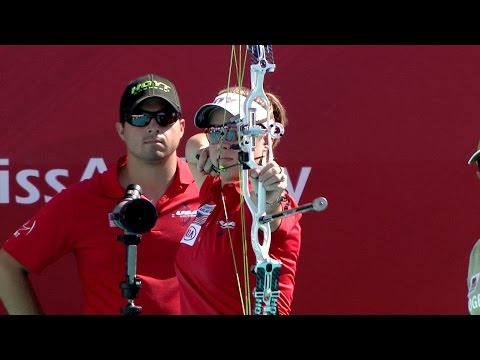 Erika Jones v Toja Cerne — compound women semifinal | Lausanne 2014 Archery World Cup