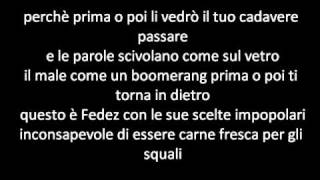 Fedez - Ti vorrei dire  Lyrics