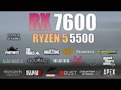 Stacionarus kompiuteris Stacionarus žaidimų kompiuteris Varlė Gaming PC AMD Ryzen 5 5500 + RX 7600 | 16 GB RAM | 500 GB SSD M.2 video