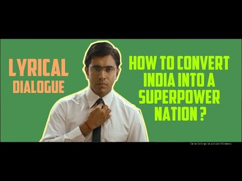 How to convert India into a superpower nation ? | Nivin Pauly | Lyrical Dialogue | Banglore Days |
