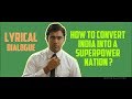 How To Convert India Into A Superpower Nation Nivin Pauly Lyrical Dialogue Banglore Days