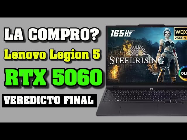 Vídeo relacionado con Lenovo Legion 5 Gen 10 - Portátil Gaming IA 15.1" OLED (AMD Ryzen 7 260, NVIDIA GeForce RTX5060, 165Hz, 32GB RAM, 1TB SSD, Wi-Fi7, Sin Sistema Operativo) QWERTY Retroiluminación Blanca, Español-Negro