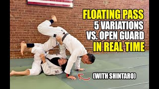 Floating Pass (BJJ): 5 Variations for Passing Butterfly Guard (in Real Time with Shintaro Higashi)