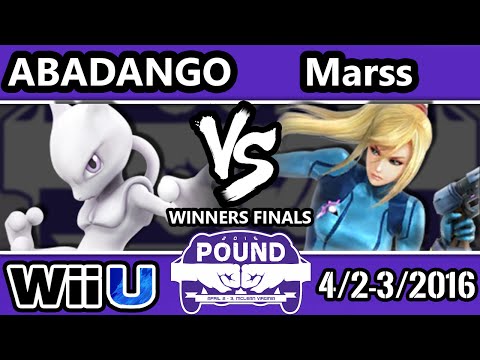 Pound 2016 - Marss (Zero Suit Samus) Vs. Abadango (Mewtwo) - Winners Finals - Smash Wii U
