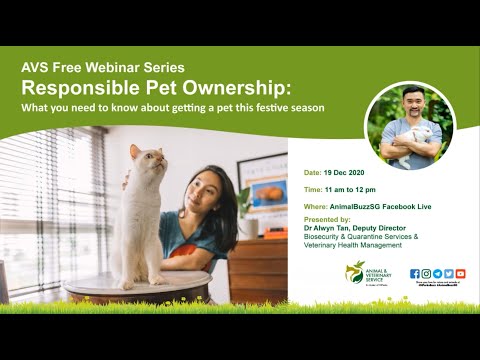 AVS Free Webinar Series | Responsible Pet Ownership
