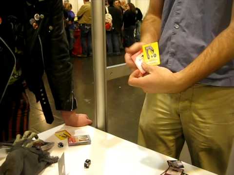 Explaining Zombie in my Pocket by Cambridge Games Factory at Spiel 2010