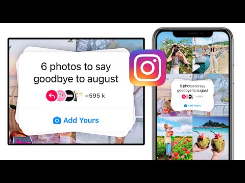 6 photos to say goodbye to august Instagram chain story | trending Add Yours sticker | viral story