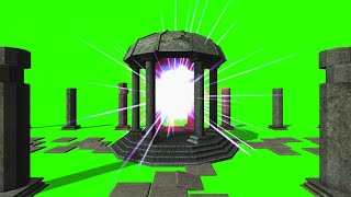 Temple with Portal #1 / Green Screen - Chroma Key