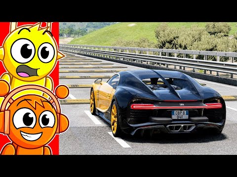 CARS vs 1000 SPEED BUMPS!!!