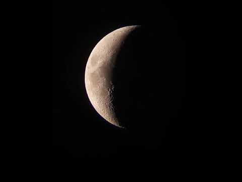 The Moon .Date 22 March 2018.Time 21:55 pm. Place India. Telescope 152 mm f=5 Refractor. By Satish .