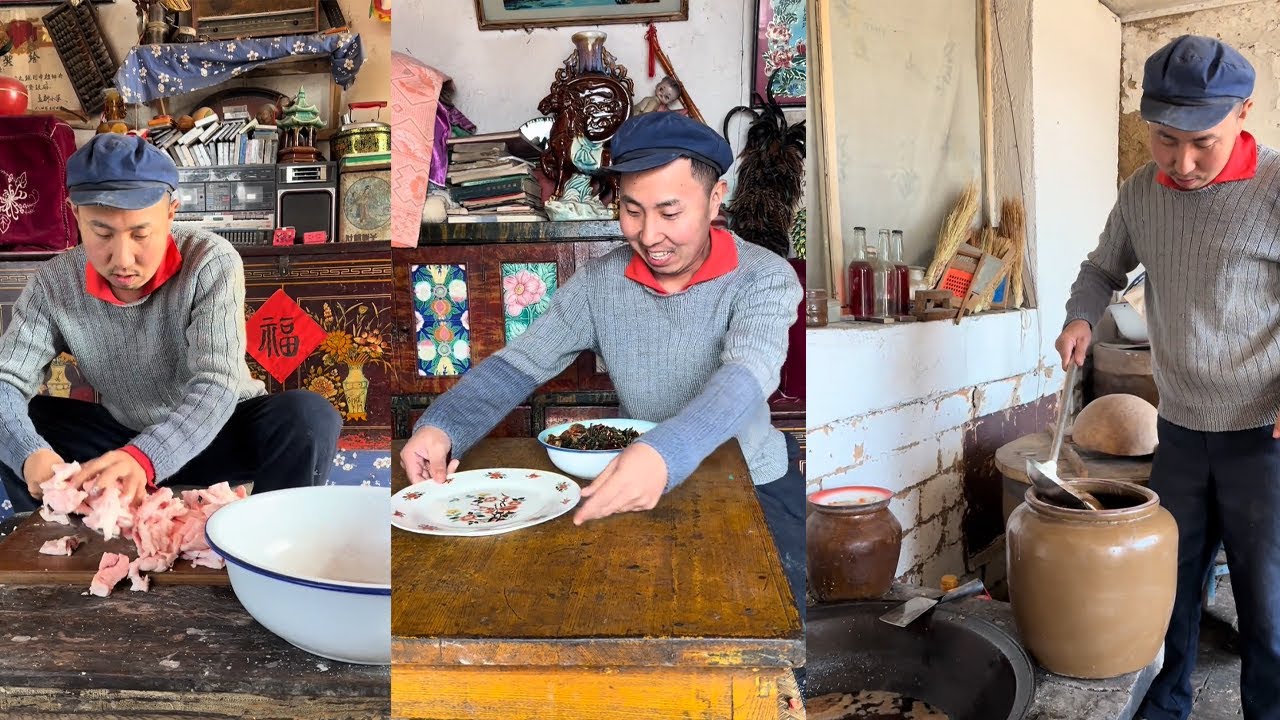 传统东北坛肉!入口即化咸鲜软糯#food #民间手艺人 #cooking