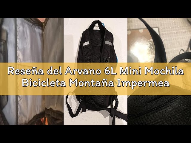 Vídeo relacionado con Arvano 6L Mini Mochila Bicicleta Montaña Impermeable, Mochila Hidratación MTB con 2L Bolsa de Agua para Ciclismo Bici Running Trail Esquí Mochila Ligero Deportes