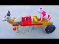 Cow Cart Making Project How To Make Mini Cow Cart At Home Easy Village Home