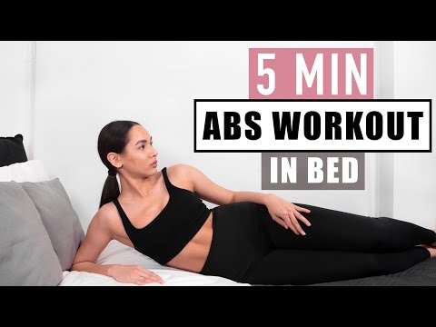 ABS WORKOUT IN BED | lose belly fat at home thumnail