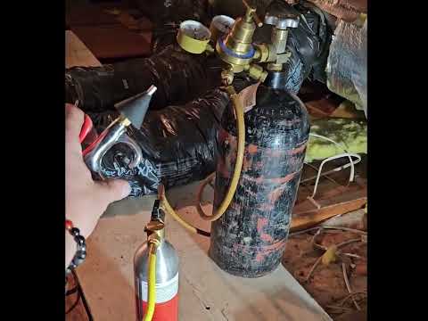 Hvav Advice- How to flush a lineset #hvac #hvactraining #hvacrtechnician