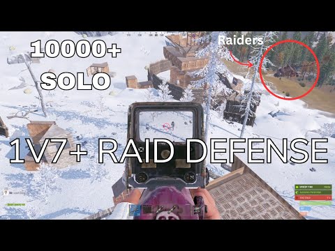MY BEST SOLO WIPE IN 10000HRS (1V7+ RAID DEFENSE)...