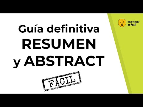 📝👌HOW TO WRITE A RESEARCH SUMMARY / ABSTRACT OR SCIENTIFIC ARTICLE - Research is easy