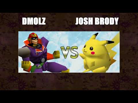 WHORE Losers Quarters - Dmolz (Captain Falcon) Vs. Josh Brody (Pikachu) SSB64 Smash Bros Tournament