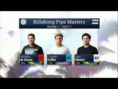 Souza vs Coffin vs Ribeiro - Round One, Heat 7 - 2016 Billabong Pipe Masters