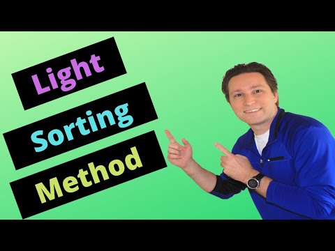 Worm Bin Sorted with Light Method