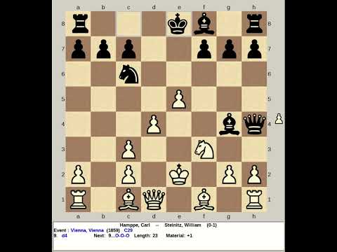Hamppe, Carl vs Steinitz, William | Vienna, 1859 #chess