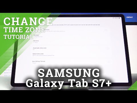 How to Set Up Date & Time in SAMSUNG Galaxy Tab S7+ - Time Adjustment