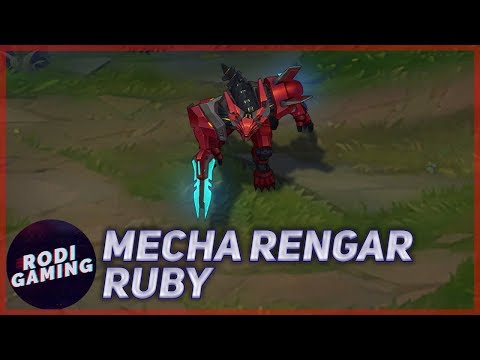 MECHA RENGAR RUBY - SKIN & CHROMA PREVIEW - LEAGUE OF LEGENDS