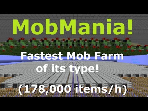 MobMania! FASTEST Mob Farm of its type (178,000 items/h) 1.12-1.11 Vanilla Survival | Ray's Works