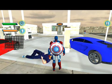 Flying Captain Robot Bike Transform City Rescue | Flying Captain Hero - Android GamePlay