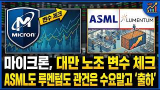 [미국개장]마이크론, 글로벌 경쟁 심화 우려+대만 노조 변수 ｜ASML도 루멘텀도 관건은 수요말고 '출하'｜어닝시즌 시작 등 📢미국증시 브리핑 (261012)
