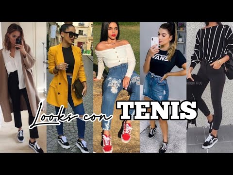 MODA CASUAL COMBINACIONES CON TENIS Looks SENCILLOS CON TENIS MODA MUJER 2022 TENDENCIAS DE MODA