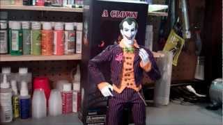 preview picture of video 'Hot Toys type A Clown 1/6 scale 12 Joker Arkham Asylum Figure by BBK Toys Customized'