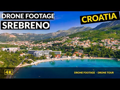 Srebreno Beach Croatia Drone footage