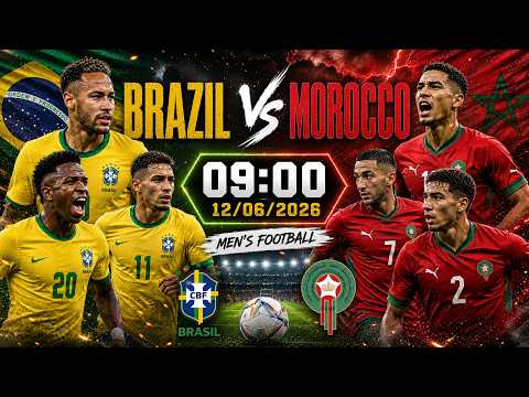 🔴 BRAZIL vs MOROCCO | Seleção's Samba Flair Battles the Atlas Lions' Unyielding Defense