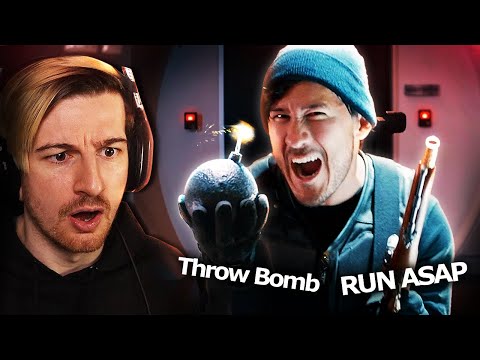 MARK. PUT DOWN THE BOMB.. PLEASE!! | A Heist With Markiplier (Reaction)