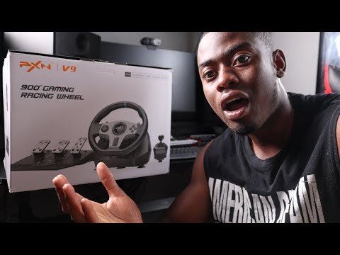 PXN V9 Review | Unboxing and Setup PXN-V9 Racing Wheel