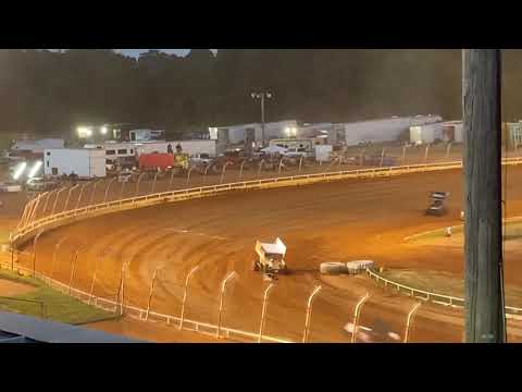 Bandits Outlaw Sprint Series heat race action from LoneStar Speedway 7/4/21
