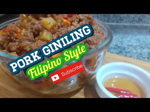 HOW TO COOK PORK GINILING FILIPINO STYLE | PORK...