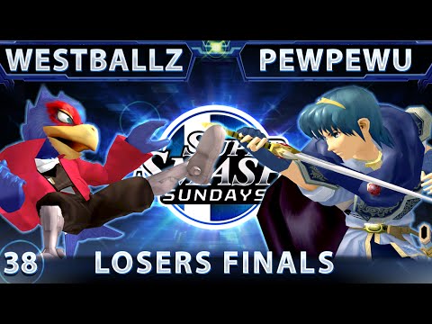 SSS 38 - TMPO Westballz (Falco) Vs. CLG PewPewU (Marth) SSBM Losers Finals - Smash Melee